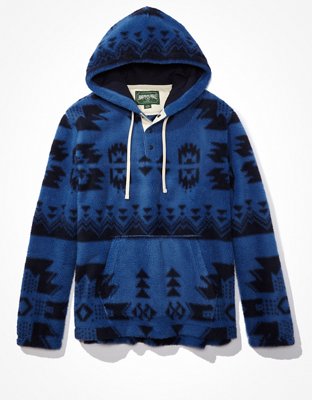 Мужские худи American Eagle AE Sherpa Henley Pullover — фото 3