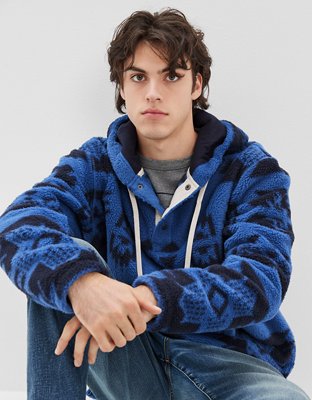 AE Sherpa Henley Pullover Hoodie