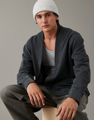 Button up outlet fleece cardigan