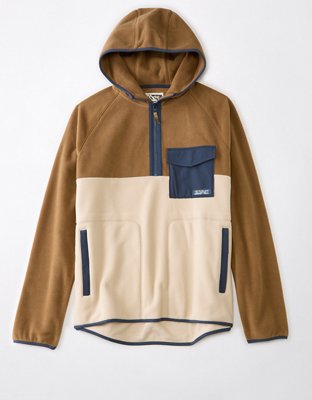 Ae colorblock clearance half zip hoodie