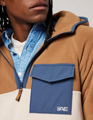 COLORBLOCK QUARTER-ZIP HOODIE