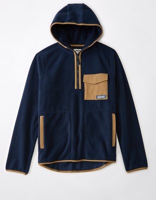 Ae colorblock half store zip hoodie