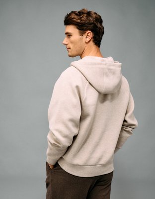AE Active Hoodie con Cuello Henley de Piqué