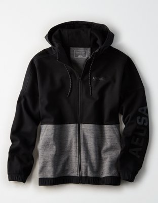 AE Color Block Zip-Up Hoodie