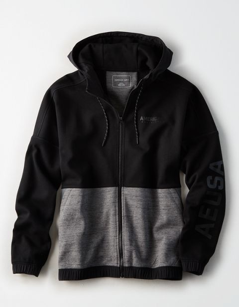 Женские худи American Eagle AE Color Block Zip-Up