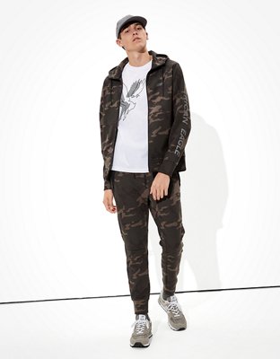 Мужские худи American Eagle AE Active 24/7 Camo Zip-Up — фото 2