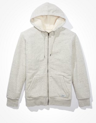 AE Cozy Sherpa Lined Fleece Zip-Up Hoodie