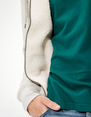 AE Cozy Sherpa Lined Fleece Zip-Up Hoodie