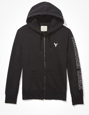 Женские худи American Eagle AE Fleece Graphic Zip-Up — фото 3