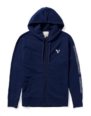 AE Fleece Graphic Zip-Up Hoodie