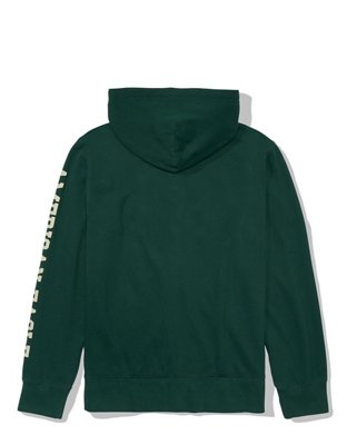 AE Logo Graphic Zip-Up Hoodie