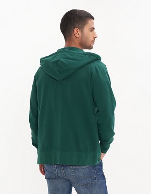 AE Logo Graphic Zip-Up Hoodie