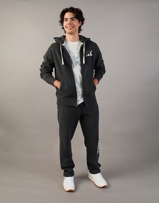 AE Graphic Heather Zip-Up Hoodie