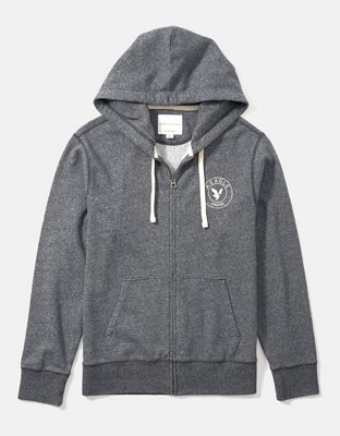 AE Graphic Heather Zip-Up Hoodie