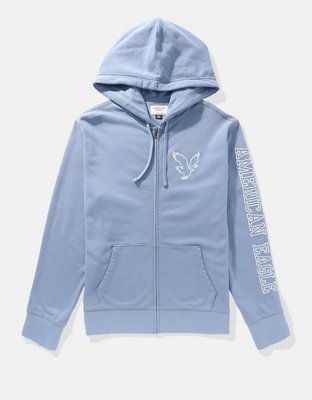 AE Hoodie de Fleece con Cierre y Gráfico de Logotipo