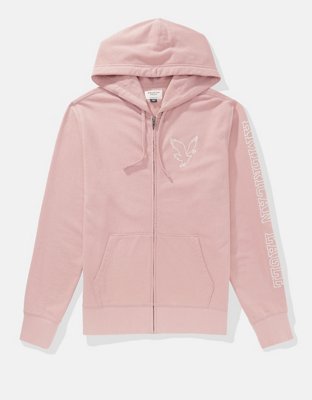 AE Fleece Logo Graphic Zip-Up Hoodie