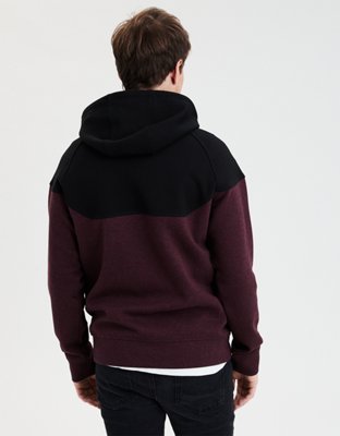 Мужские худи American Eagle AE Mixed Fabric Zip-Up — фото 4
