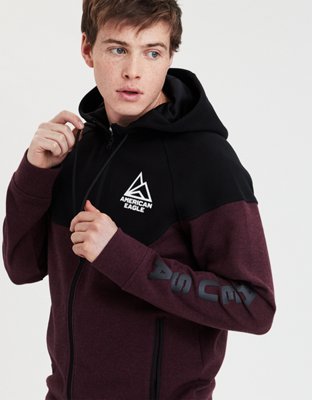 Мужские худи American Eagle AE Mixed Fabric Zip-Up — фото 2