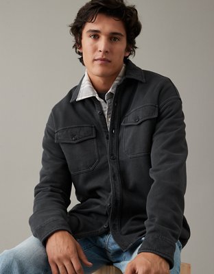 Abrigo American Eagle Parka Hombre Grande Franela Edredón Forrado Piel  Sintética Capucha Chaqueta Esquí