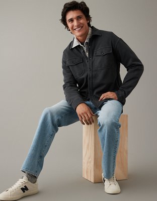 Мужские куртки American Eagle AE Heritage Fleece Shirt Jacket — фото 4