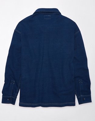 Мужские куртки American Eagle AE Fleece Trucker Shirt Jacket — фото 4