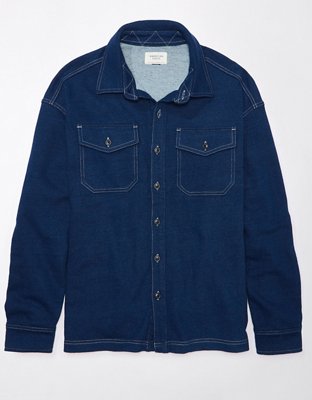 Мужские куртки American Eagle AE Fleece Trucker Shirt Jacket — фото 3