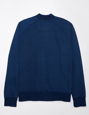 Мужские куртки American Eagle AE Fleece Baseball Shirt Jacket — фото 4