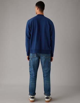 Мужские куртки American Eagle AE Fleece Baseball Shirt Jacket — фото 2