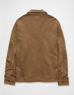 Женские куртки American Eagle AE Fleece Shirt Jacket — фото 4