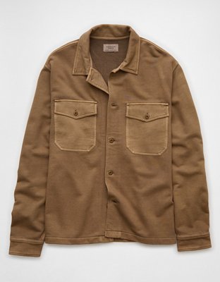 Женские куртки American Eagle AE Fleece Shirt Jacket — фото 3