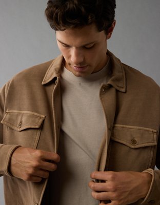 Женские куртки American Eagle AE Fleece Shirt Jacket — фото 2