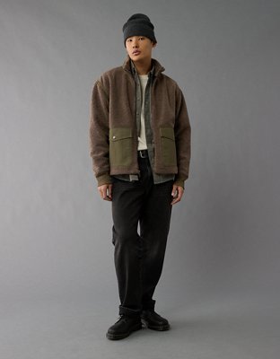 Мужские куртки American Eagle AE Zip-Up Sherpa Jacket — фото 5