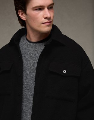 AE Sherpa Fleece Shacket