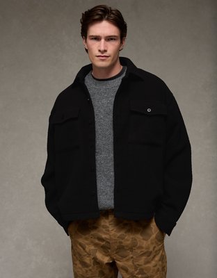 AE Sherpa Fleece Shacket