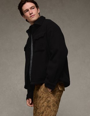 AE Sherpa Fleece Shacket