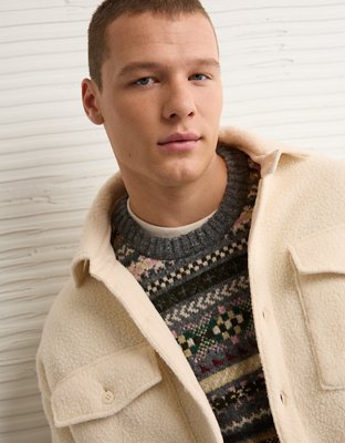 AE Sherpa Fleece Shacket