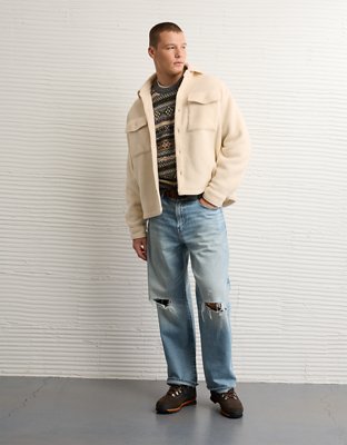 AE Sherpa Fleece Shacket