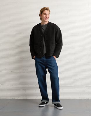 AE Sherpa Fleece Cardigan