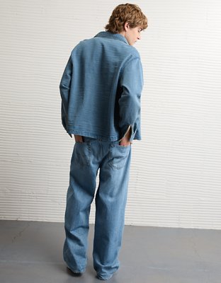 AE Indigo Shacket