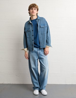 AE Indigo Shacket