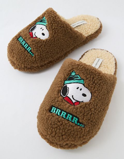 Мужские тапочки American Eagle AE Snoopy Fleece Slipper