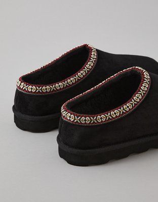 Мужские тапочки American Eagle AE Suede Slipper, цвет: Чёрный — фото 4