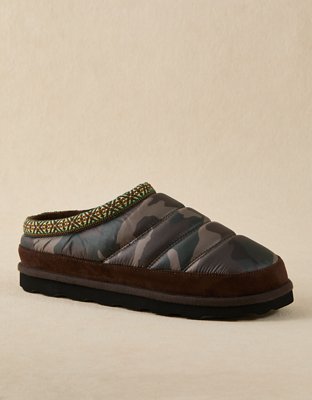 AE Faux Suede Puffer Slipper