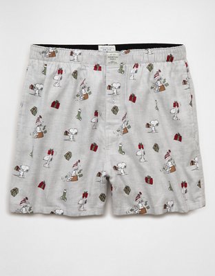 AEO Snoopy Flannel Pocket Boxer Short