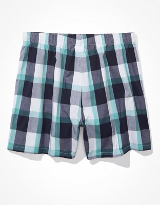 AEO Men's Plaid Stretch Boxer Short