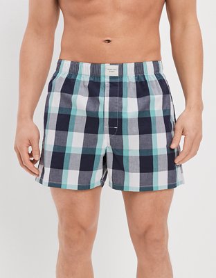 AEO Men's Plaid Stretch Boxer Short