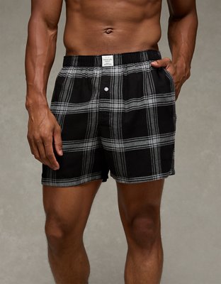 AEO Plaid Stretch Pocket Boxer Short