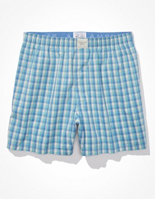 AEO Plaid Stretch Pocket Boxer Short