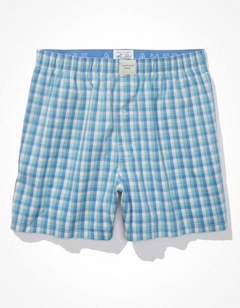 Мужские брюки American Eagle AEO Plaid Stretch Pocket Boxer Short