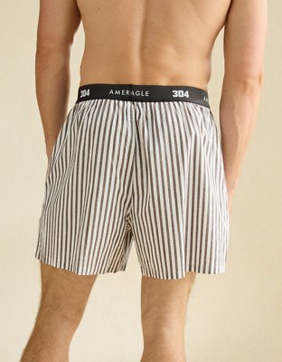 Трусы-боксеры AE Classic для мужчин, хлопок-стрейч — American Eagle, цвет: Янтарный коричневый — фото 2